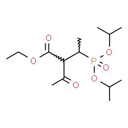 ChemSpider 2D Image | Ethyl 2-acetyl-3-(diisopropoxyphosphoryl)butanoate | C14H27O6P