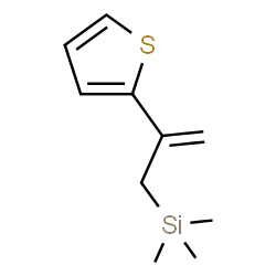 ChemSpider 2D Image | Trimethyl[2-(2-thienyl)-2-propen-1-yl]silane | C10H16SSi