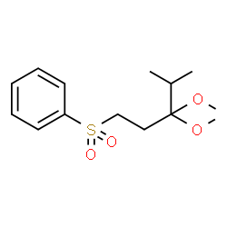 ChemSpider 2D Image | [(3,3-Dimethoxy-4-methylpentyl)sulfonyl]benzene | C14H22O4S