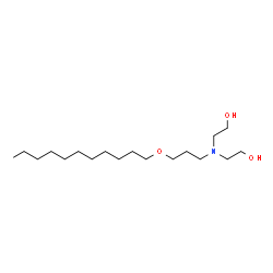 ChemSpider 2D Image | 2,2'-{[3-(Undecyloxy)propyl]imino}diethanol | C18H39NO3