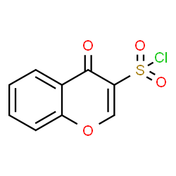 ChemSpider 2D Image | 4-Oxo-4H-chromene-3-sulfonyl chloride | C9H5ClO4S