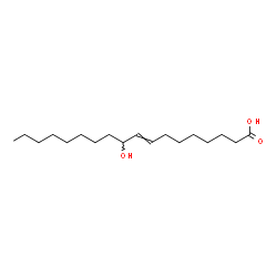 ChemSpider 2D Image | 10-Hydroxy-8-octadecenoic acid | C18H34O3