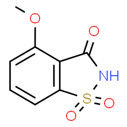ChemSpider 2D Image | 4-Methoxy-1,2-benzothiazol-3(2H)-one 1,1-dioxide | C8H7NO4S