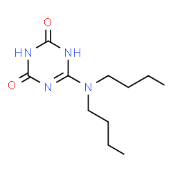 ChemSpider 2D Image | 6-(Dibutylamino)-1,3,5-triazine-2,4(1H,3H)-dione | C11H20N4O2
