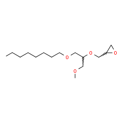 ChemSpider 2D Image | 2-({[1-Methoxy-3-(octyloxy)-2-propanyl]oxy}methyl)oxirane | C15H30O4