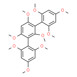 ChemSpider 2D Image | 2,2',2'',4,4',4'',6,6',6''-Nonamethoxy-1,1':3',1''-terphenyl | C27H32O9