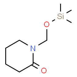 ChemSpider 2D Image | 1-{[(Trimethylsilyl)oxy]methyl}-2-piperidinone | C9H19NO2Si