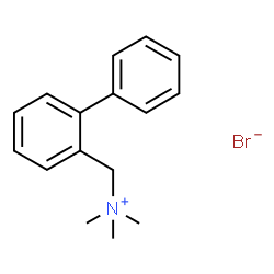ChemSpider 2D Image | 2-Biphenylyl-N,N,N-trimethylmethanaminium bromide | C16H20BrN