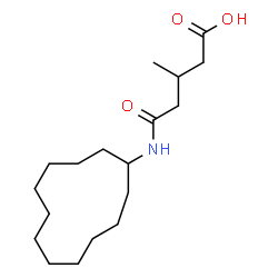 ChemSpider 2D Image | 5-(Cyclododecylamino)-3-methyl-5-oxopentanoic acid | C18H33NO3