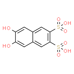 ChemSpider 2D Image | 6,7-Dihydroxy-2,3-naphthalenedisulfonic acid | C10H8O8S2