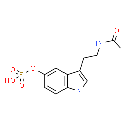 ChemSpider 2D Image | N-Acetylserotonin sulfate | C12H14N2O5S