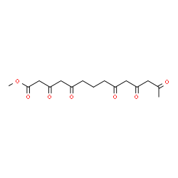 ChemSpider 2D Image | Methyl 3,5,9,11,13-pentaoxotetradecanoate | C15H20O7