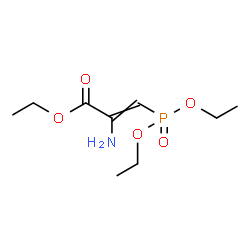 ChemSpider 2D Image | Ethyl 2-amino-3-(diethoxyphosphoryl)acrylate | C9H18NO5P