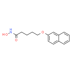 ChemSpider 2D Image | N-Hydroxy-5-(2-naphthyloxy)pentanamide | C15H17NO3