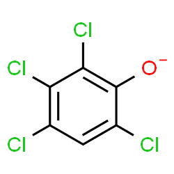 ChemSpider 2D Image | 2,3,4,6-Tetrachlorophenolate | C6HCl4O