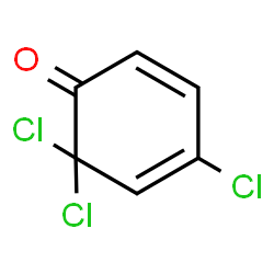 ChemSpider 2D Image | 4,6,6-Trichloro-2,4-cyclohexadien-1-one | C6H3Cl3O