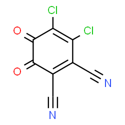 ChemSpider 2D Image | 3,4-Dichloro-5,6-dioxo-1,3-cyclohexadiene-1,2-dicarbonitrile | C8Cl2N2O2