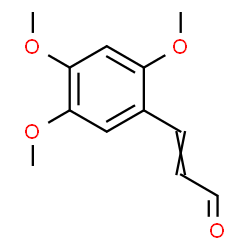ChemSpider 2D Image | 3-(2,4,5-Trimethoxyphenyl)acrylaldehyde | C12H14O4