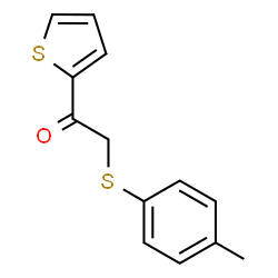 ChemSpider 2D Image | 2-[(4-Methylphenyl)sulfanyl]-1-(2-thienyl)ethanone | C13H12OS2