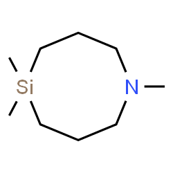 ChemSpider 2D Image | 1,5,5-Trimethyl-1,5-azasilocane | C9H21NSi