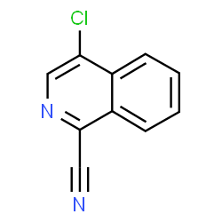 ChemSpider 2D Image | 4-Chloro-1-isoquinolinecarbonitrile | C10H5ClN2