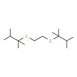 ChemSpider 2D Image | 2-({2-[(2,3-Dimethyl-2-butanyl)sulfanyl]ethyl}sulfanyl)-2,3-dimethylbutane | C14H30S2