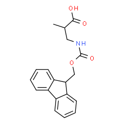 ChemSpider 2D Image | Fmoc-DL-3-Amino isobutyric acid | C19H19NO4