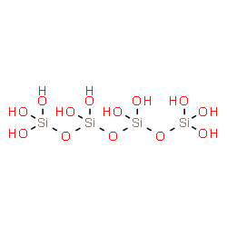 ChemSpider 2D Image | 1,1,3,3-Tetrahydroxy-1,3-disiloxanediyl bis(trihydrogen orthosilicate) | H10O13Si4