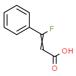 ChemSpider 2D Image | 3-Fluoro-3-phenylacrylic acid | C9H7FO2