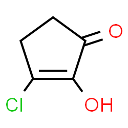 ChemSpider 2D Image | 3-Chloro-2-hydroxy-2-cyclopenten-1-one | C5H5ClO2
