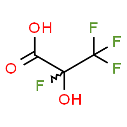 ChemSpider 2D Image | 2,3,3,3-Tetrafluoro-2-hydroxypropanoic acid | C3H2F4O3