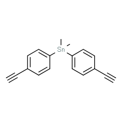 ChemSpider 2D Image | Bis(4-ethynylphenyl)(dimethyl)stannane | C18H16Sn