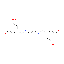 ChemSpider 2D Image | 3,3'-(1,2-Ethanediyl)bis[1,1-bis(2-hydroxyethyl)urea] | C12H26N4O6