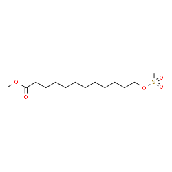 ChemSpider 2D Image | Methyl 12-[(methylsulfonyl)oxy]dodecanoate | C14H28O5S