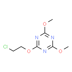 ChemSpider 2D Image | 2-(2-Chloroethoxy)-4,6-dimethoxy-1,3,5-triazine | C7H10ClN3O3