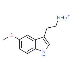 ChemSpider 2D Image | 2-(5-Methoxy-1H-indol-3-yl)ethanaminium | C11H15N2O