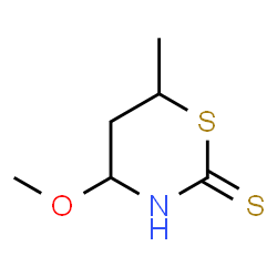ChemSpider 2D Image | 4-Methoxy-6-methyl-1,3-thiazinane-2-thione | C6H11NOS2