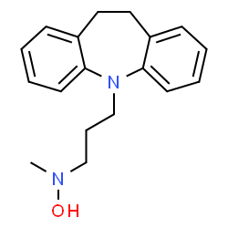 ChemSpider 2D Image | 5H-Dibenz(b,f)azepine-5-propanamine, 10,11-dihydro-N-hydroxy-N-methyl- | C18H22N2O
