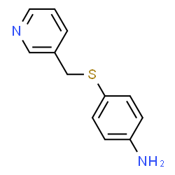ChemSpider 2D Image | 4-[(pyridin-3-ylmethyl)thio]aniline | C12H12N2S