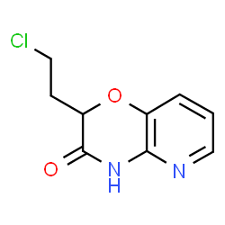 ChemSpider 2D Image | 2-(2-Chloroethyl)-2H-pyrido[3,2-b][1,4]oxazin-3(4H)-one | C9H9ClN2O2