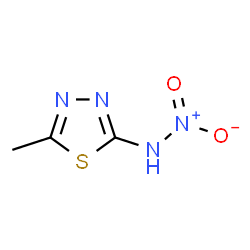 ChemSpider 2D Image | 5-Methyl-N-nitro-1,3,4-thiadiazol-2-amine | C3H4N4O2S