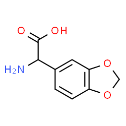 ChemSpider 2D Image | Amino(1,3-benzodioxol-5-yl)acetic acid | C9H9NO4