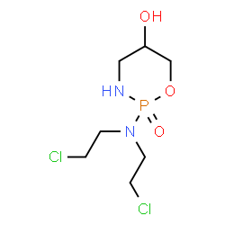 ChemSpider 2D Image | 2-[Bis(2-chloroethyl)amino]-1,3,2-oxazaphosphinan-5-ol 2-oxide | C7H15Cl2N2O3P