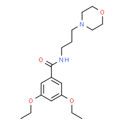 ChemSpider 2D Image | 3,5-Diethoxy-N-[3-(4-morpholinyl)propyl]benzamide | C18H28N2O4