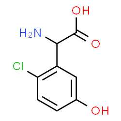 ChemSpider 2D Image | Chlorohydroxyphenylglycine | C8H8ClNO3