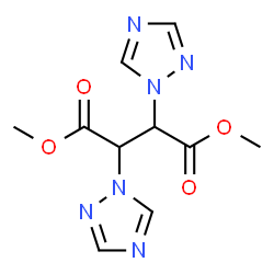 ChemSpider 2D Image | Dimethyl 2,3-di(1H-1,2,4-triazol-1-yl)succinate | C10H12N6O4