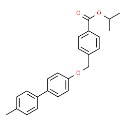 ChemSpider 2D Image | Isopropyl 4-{[(4'-methyl-4-biphenylyl)oxy]methyl}benzoate | C24H24O3