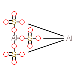 ChemSpider 2D Image | Di[mu-sulfato(2-)-kappaO:kappaO'][mu-sulfato(2-)-kappaO':kappaO]dialuminium | Al2O12S3