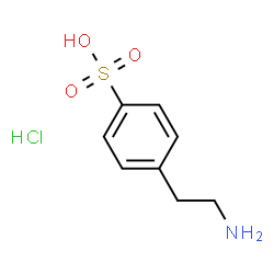 ChemSpider 2D Image | 4-(2-Aminoethyl)benzenesulfonic acid hydrochloride (1:1) | C8H12ClNO3S