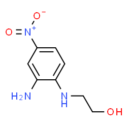 ChemSpider 2D Image | 2-((2-Amino-4-nitrophenyl)amino)ethanol | C8H11N3O3